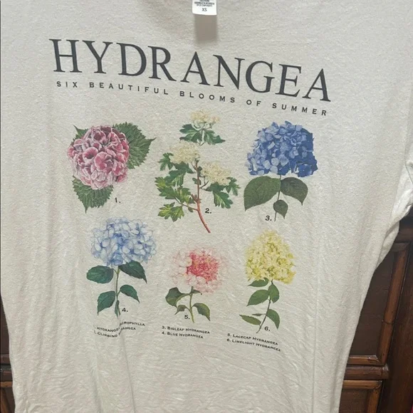 Kiel James Patrick Floral Hydrangea Tee - Cream - Picture 3 of 3